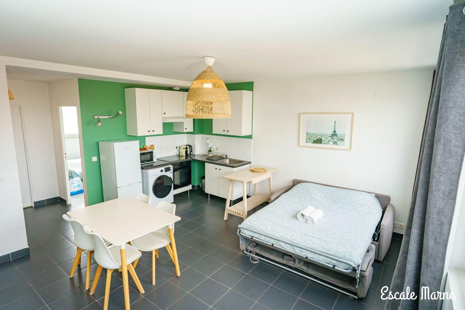 Escale-Marne Fr - 202 - Free Parking - Free Luggage Storage - All Equipped - Linen Included - Washing Machine - 10Mn Walk Metro 8 - Rer A - Panoramic View - From 1 To 14 Guests Maisons-Alfort Buitenkant foto