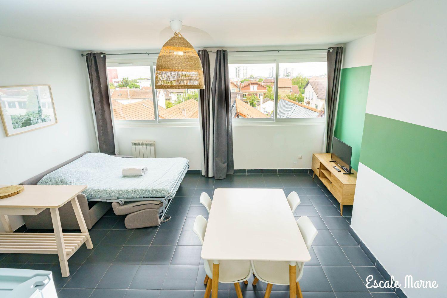 Escale-Marne Fr - 202 - Free Parking - Free Luggage Storage - All Equipped - Linen Included - Washing Machine - 10Mn Walk Metro 8 - Rer A - Panoramic View - From 1 To 14 Guests Maisons-Alfort Buitenkant foto
