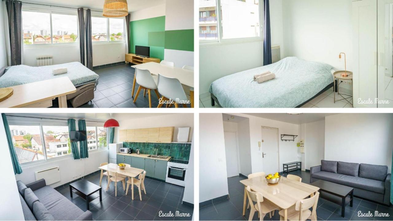 Escale-Marne Fr - 202 - Free Parking - Free Luggage Storage - All Equipped - Linen Included - Washing Machine - 10Mn Walk Metro 8 - Rer A - Panoramic View - From 1 To 14 Guests Maisons-Alfort Buitenkant foto