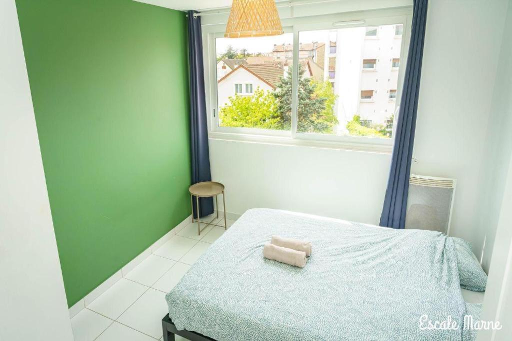 Escale-Marne Fr - 202 - Free Parking - Free Luggage Storage - All Equipped - Linen Included - Washing Machine - 10Mn Walk Metro 8 - Rer A - Panoramic View - From 1 To 14 Guests Maisons-Alfort Kamer foto